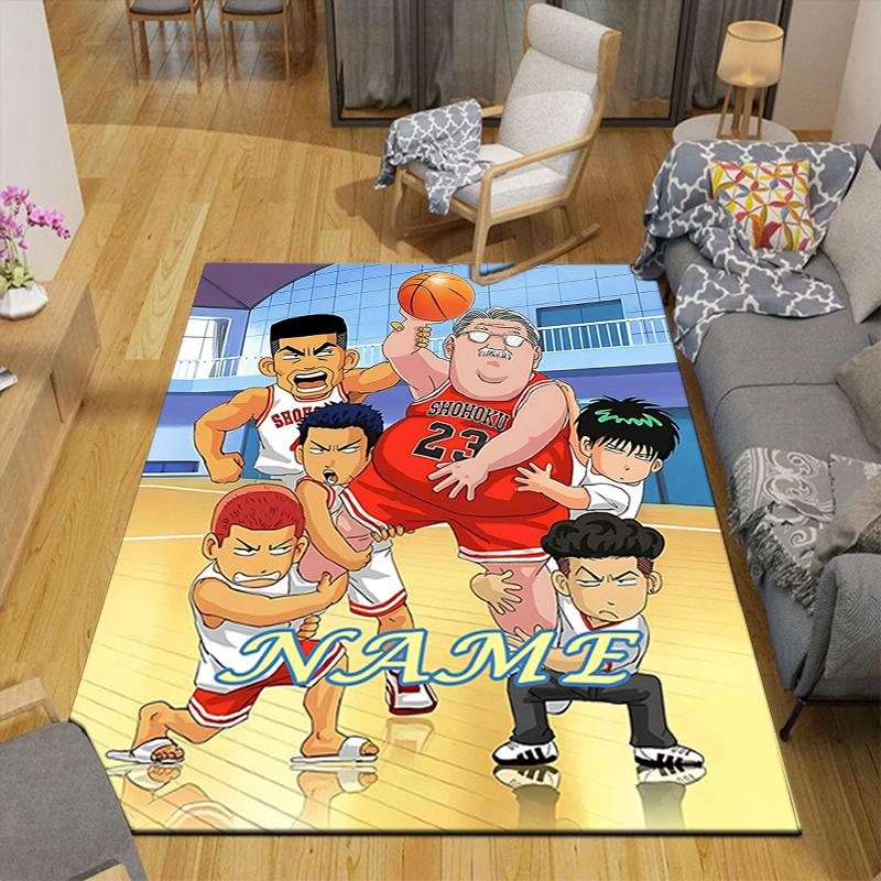 Custom 1Pc Basketball Team Spirit Rug Office Carpet Indoor Outdoor Entrance Doormat Nonslip Soft And Comfortable Living Room D2915324