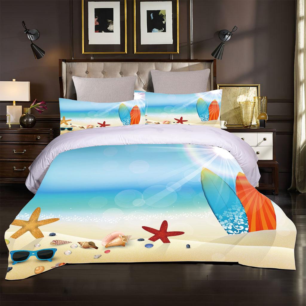 Duvet Cover Double 3D Animal Starfish Bedding Quilt Cover Gifts For Children Teenager Warm Summer Queen Size Set Comforter