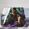 Zoros Vintage Tattoo Ornament Art Flannel Blanket Autumn Warm Throw Blanket for Kids Living Room Comfortable Sofa Bed Cover