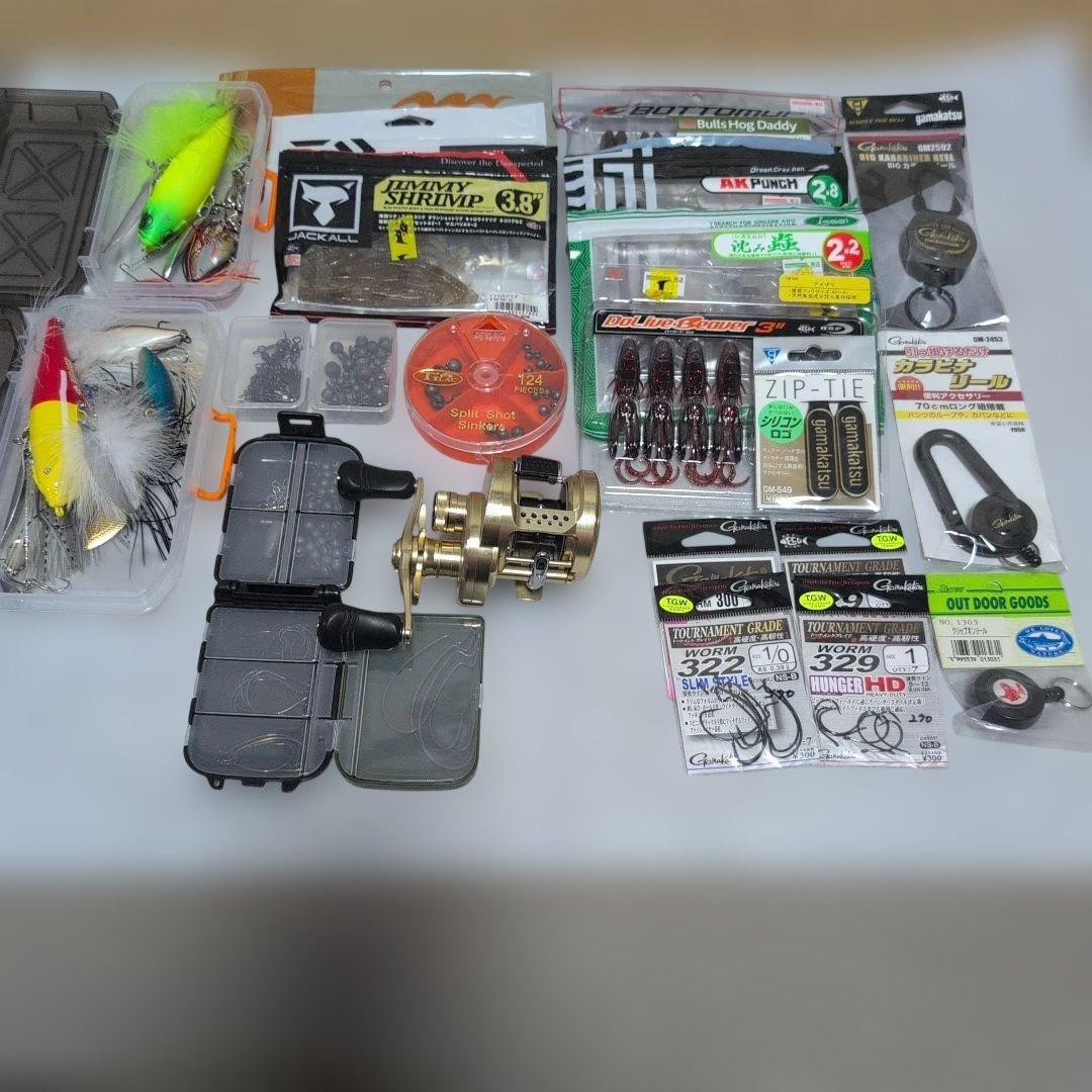 Used Shimano 200HG bait reel main body fishing gear set
