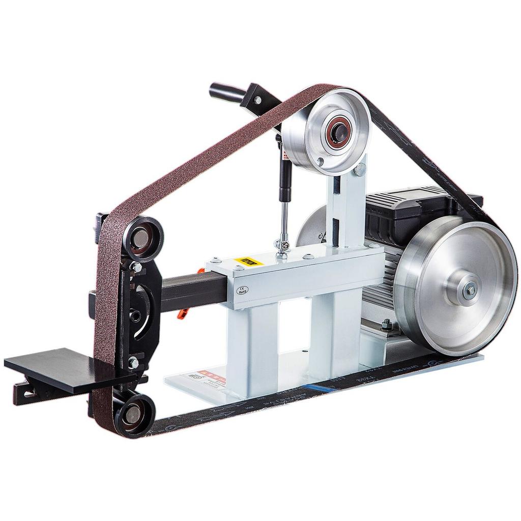 2Hp Belt Grinder Constant Speed 2 X 82 Inch Belt Disc Sander with 3 Grinding Wheel 110V Bench Sander 12 Inch Wheel and Flat Platen Tool Rest for Knife