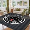Penrith Panthers Design Crystal Velvet Rug Soft Decorative Mat for Bedroom Entrance