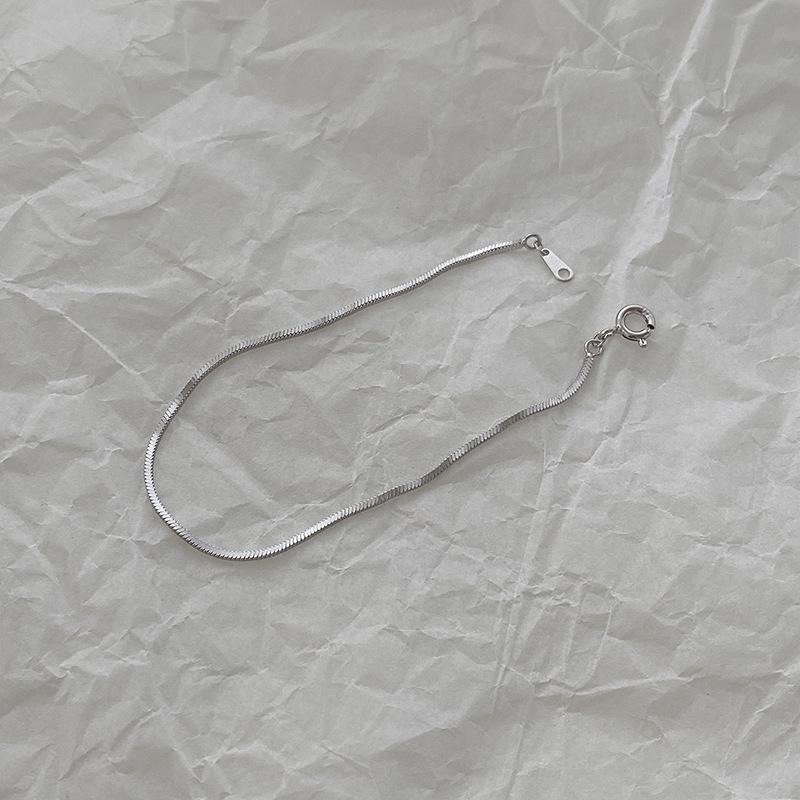 

Браслет из стерлингового серебра 925 пробы, женский, модный, хип-хоп, нишевый дизайн, простой, холодный ветер, простая и щедрая комплектация, мужская бижутерия 925 silver