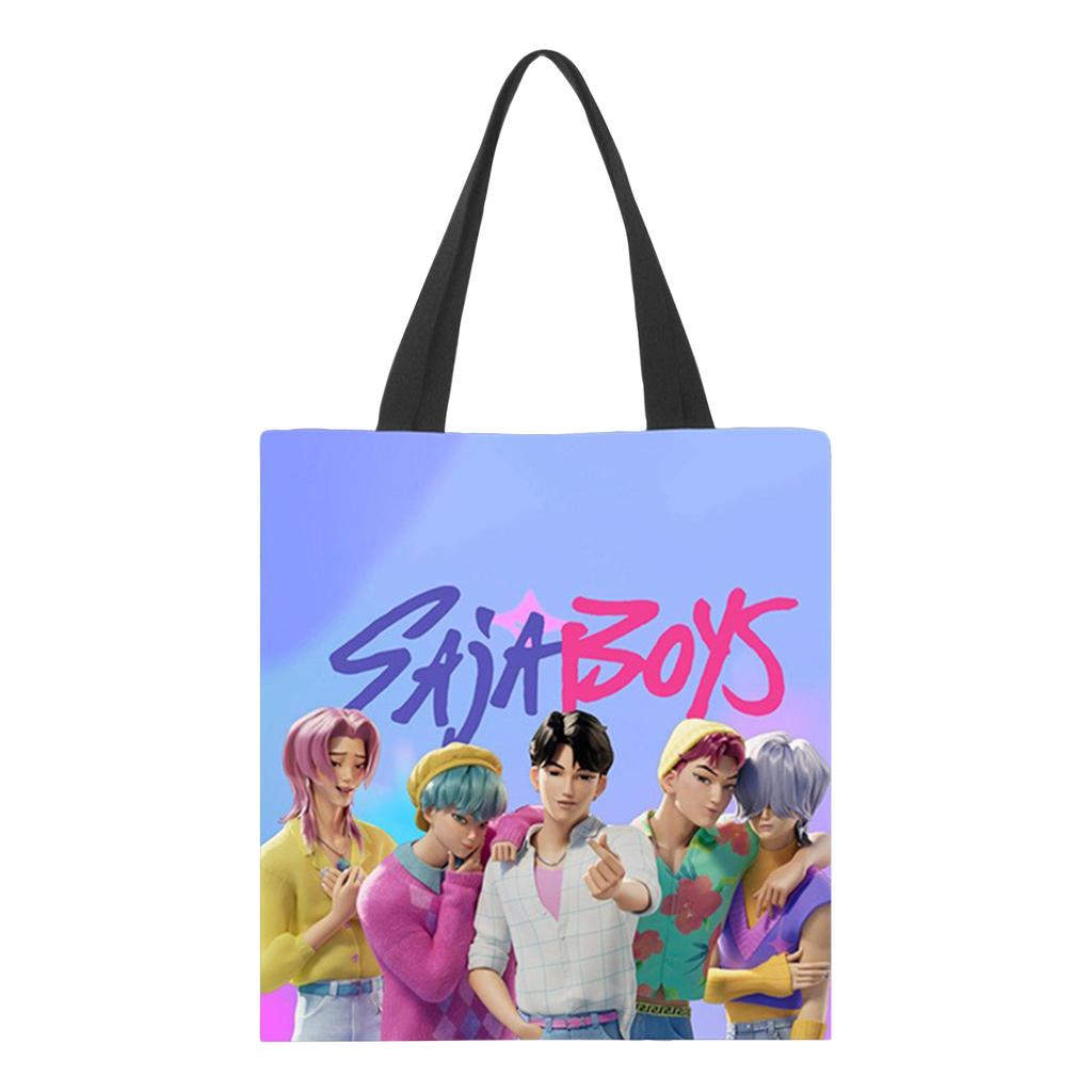 Girls Group Poster Printed Canvas Bag  Style Fan Support Zipper Handbag Women's Bag
