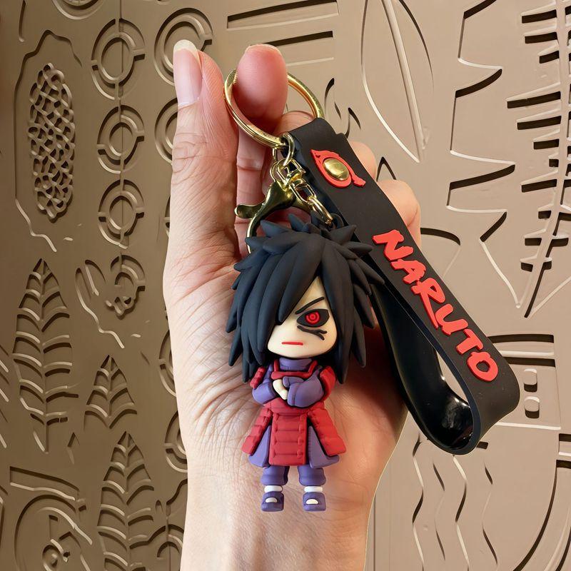 1 Pc Anime Naruto Action Figures Keychain Kakashi Uchiha Itachi Sasuke Madara Pvc Model Collection Kid Gift Toy