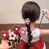 Hair Tie Christmas Rope Loop Scrunchies Telephone Wire Bowknot Cute Cartoon Flower Sunflower Bowknot Baby Girls Hair Accessories