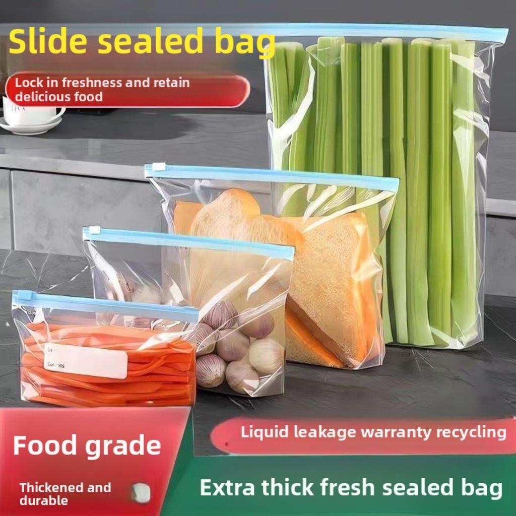 Drei Spezifikationen von Zipper-Frischhaltebeuteln, Aufbewahrungsbeutel zur Lebensmittelklassifizierung, Lebensmittel-Frischhalte-Siegelbeutel, Küchenaufbewahrung und -konservierung