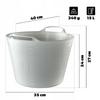KADAX Plastic Basket Washbasin Universal Square
