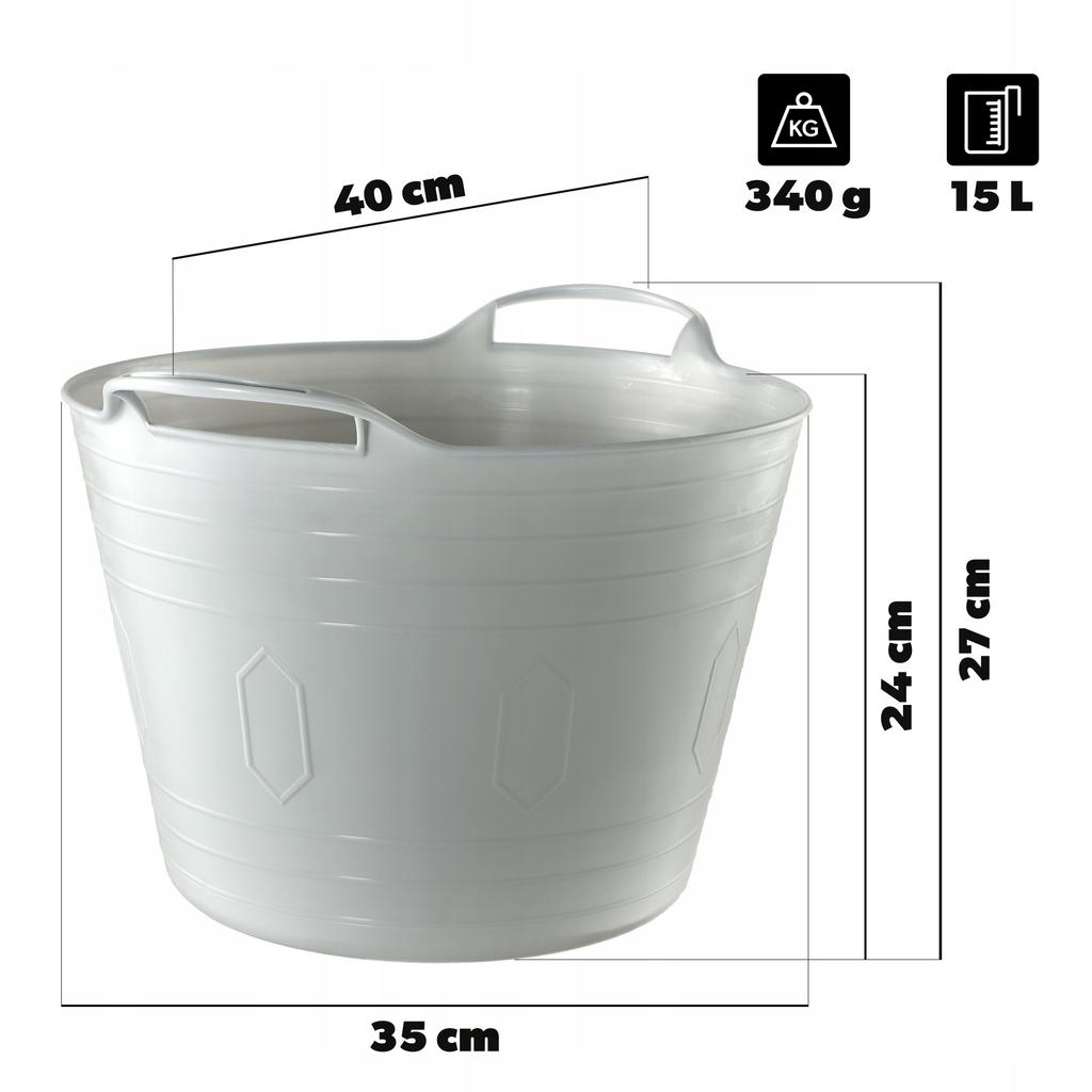 KADAX Plastic Basket Washbasin Universal Square