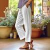 Women's Mid Rise Straight Leg Long Pants Casual Loose Fit Comfortable Trousers