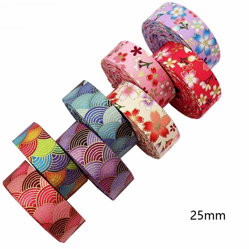 1m Flowers Ribbon Press Cloth Strip DIY Handmade Materials Headwear Hair Bows Clothing Shoes Hats Crafts