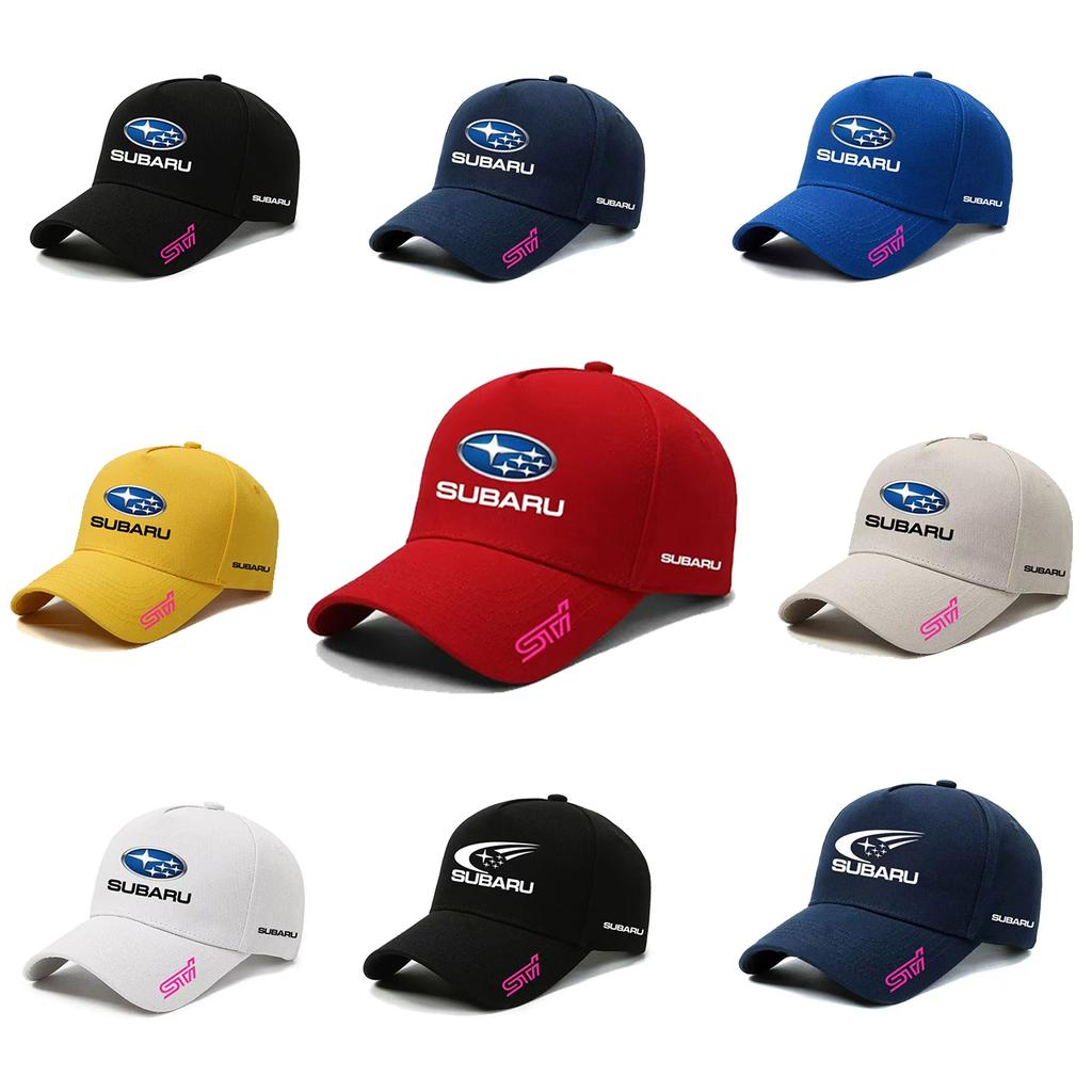 Car Outdoor Sports Hat Baseball Caps Sunscreen Hat Emblem For Subaru STI Outback Forester Impreza XV Legacy WRX BRZ Tribeca X5