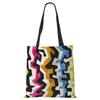 Abstract Art Print Shopping Bags Women Folding Reusable Customize Tote Shoulder Bag Canvas Casual Groceries Handbags 2022