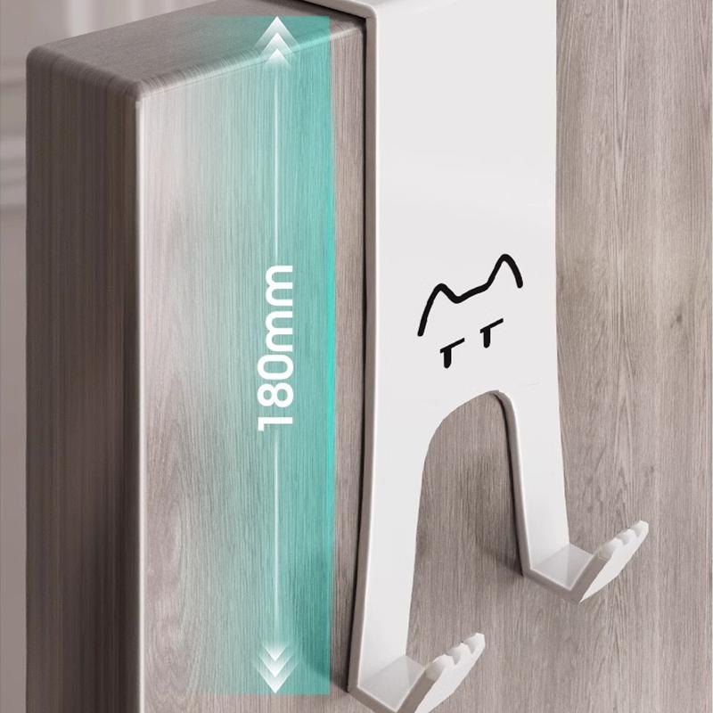 Hook behind the door Shelf No punching Kitchen cabinet Door Wall hanging Hanger Storage Clothes Hat Key Artifact Door Hooks