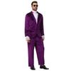 Cosplay Adulto Uomo Abito Viola Moda Giornale Cosplay Austin Powers Travestimento Gentiluomo Passeggiata Spettacolo