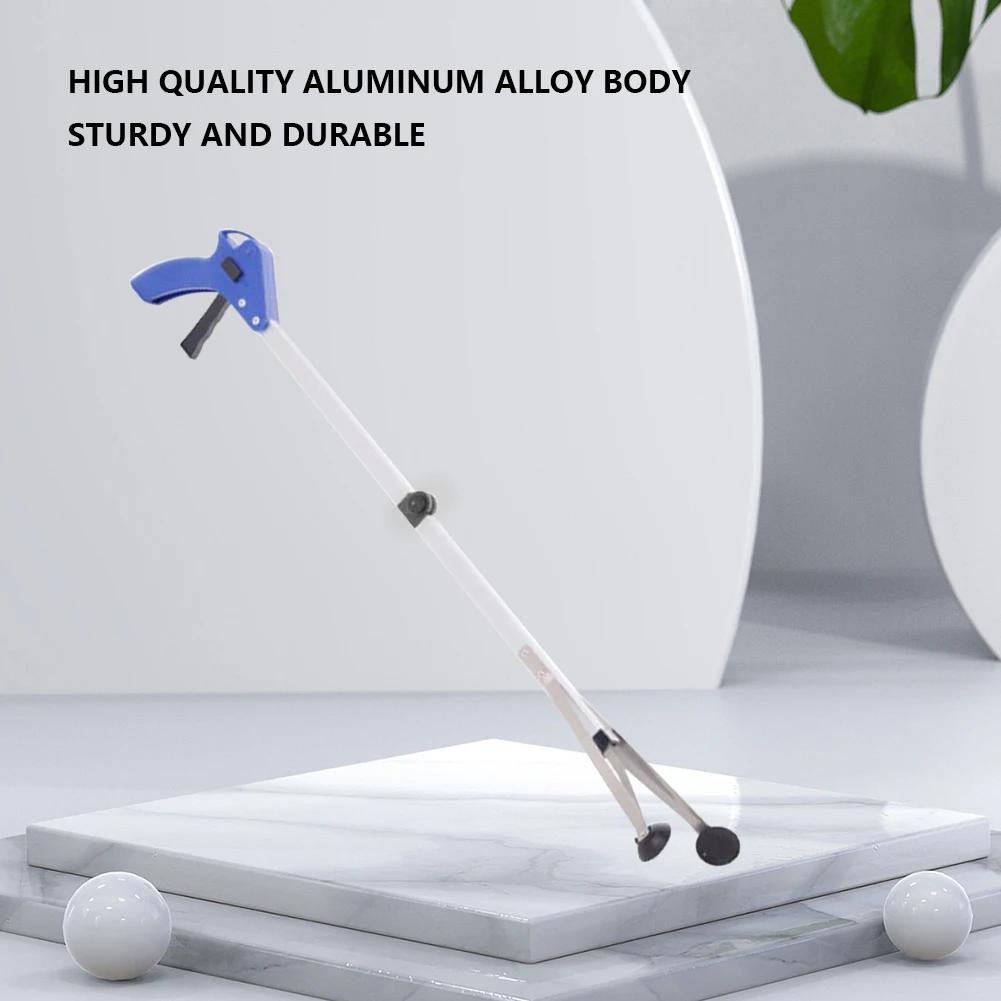 Waste Leaves Pick Folding Trash Pickup Tool Aluminum Alloy Reacher Grabber Tool Strong Rubber Suction Cups for Indoor/Outdoor