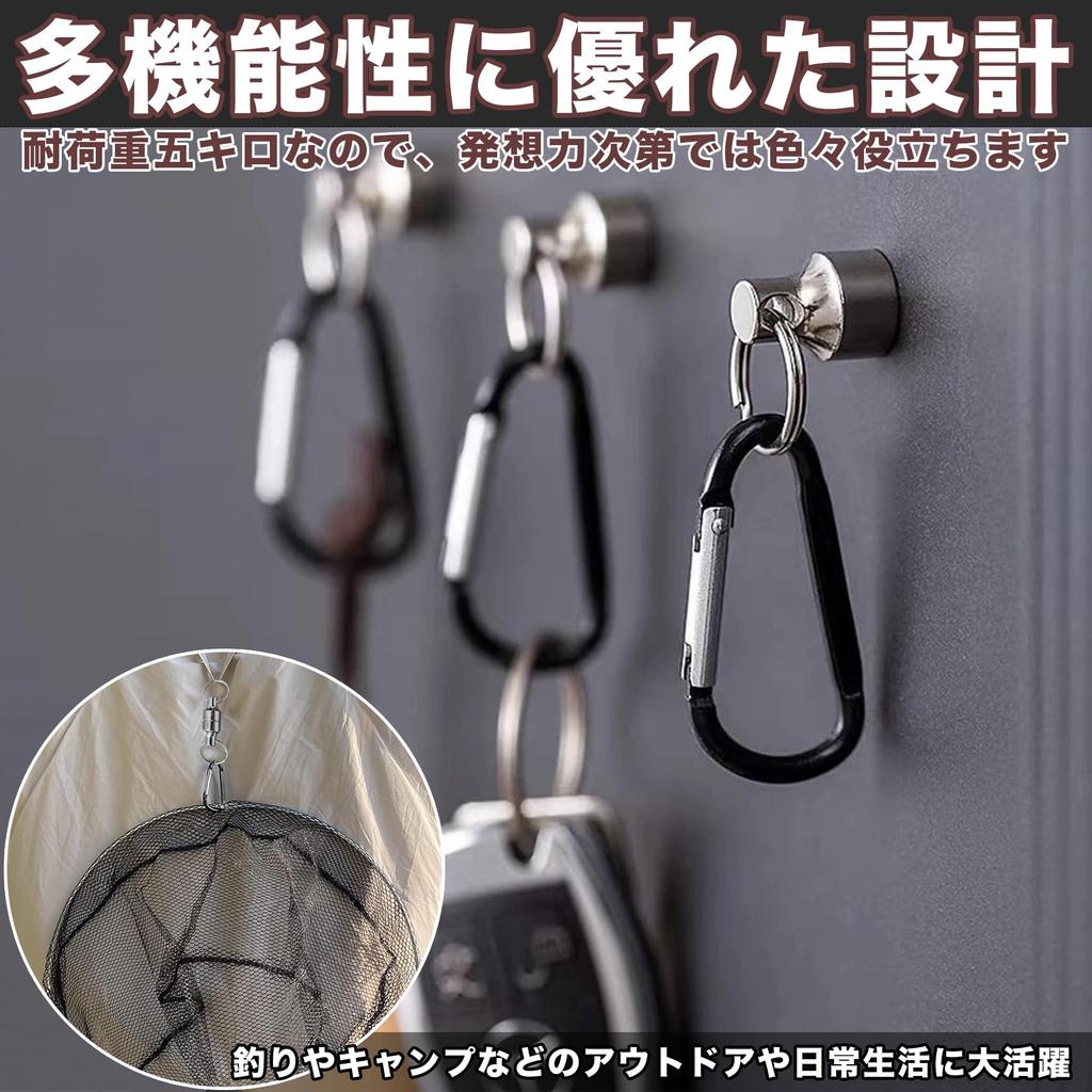 Wlikn Magnetic Releaser, Load Capacity 5kg, Set of 3, Magnet