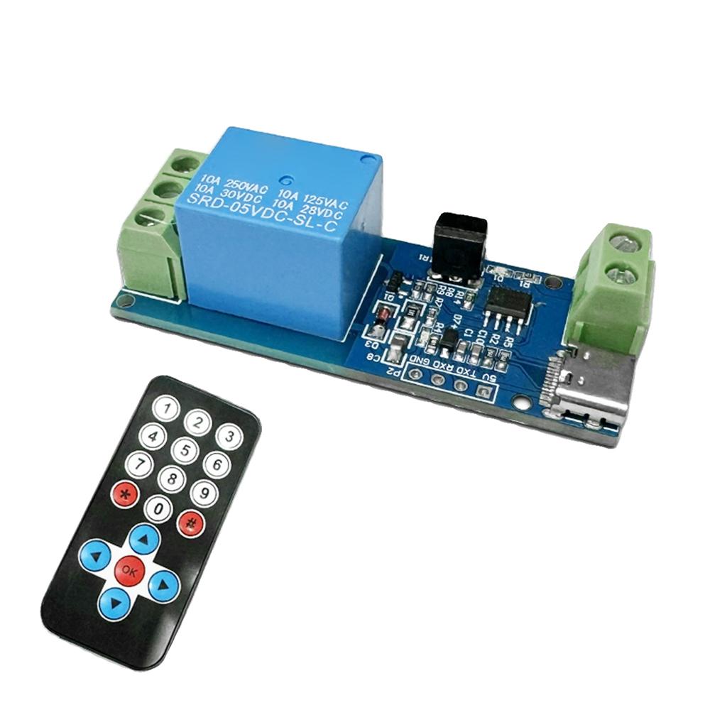 WiFi Relay Module 1 Channel Type-c 1V Wireless Smart Home Remote Control Switch Power Supply Accessories