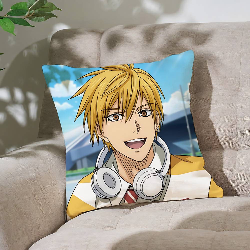 Cool A-Kurokos Basketball Pillow Case Cushion Cover Soft Cute Throw Pillow Case For Car Sofa Pillowcase Polyester With Zipper