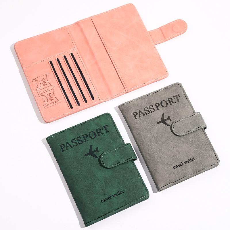 Passport Case Vintage Leather Pattern Passports Holder Women Man ID Bank Credit Card Organizer Storage Case/Travel Accessories