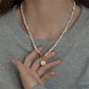 100% Baroque Freshwater Pearl 5-6mm Long Pearl Necklace For Women AAA Natural Freshwater Pearl Irregular Shell Pendant