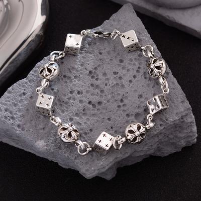 Fashion New Personalized Dice Cross Punk Style Retro Bracelet Design Sense Men's Premium Bracelet