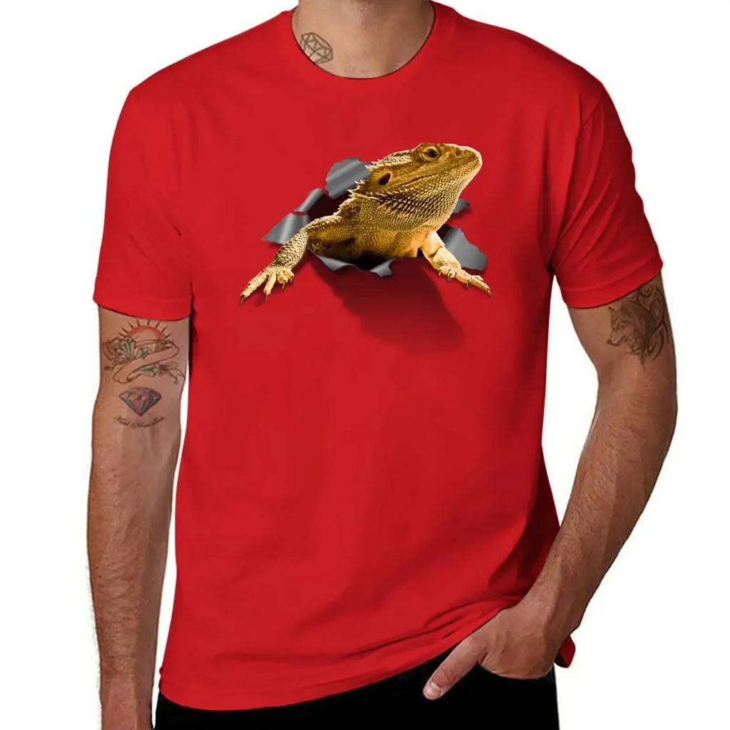 Rippen Lizard T-Shirt Quick Drying Summer Clothes Fruit of the Loom Mens T Shirts