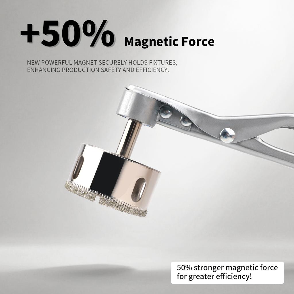 Punch Press Safety Hand Plier Punch Accessories Suction Cup Stamping Security Handle Strong Magnetic Claw Pick Up Forceps Tool