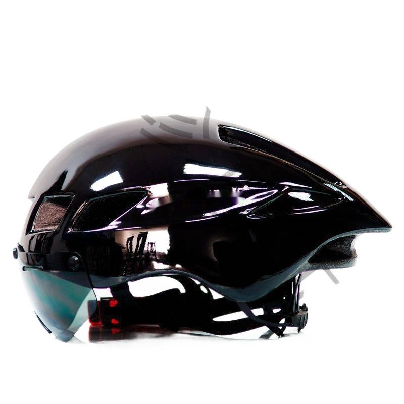 Goggles bicycle helmet integrated mountain road pneumatic goggles roller skating wind breaking electric vehicle helmet