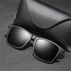 1PC Luxury Men Polarized Sunglasses Vintage Square Ultra Light TR90 Frame Driving Fishing Sun Glasses For Man UV400 Eyewear