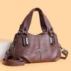 Handbag Women's PU Shoulder Bag Middle-aged And Elderly Mother Bag