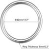 2pcs 304 Stainless Steel Round Ring  Handbags, Belts, Ornamental Designs, Shop and Farm, Crafts