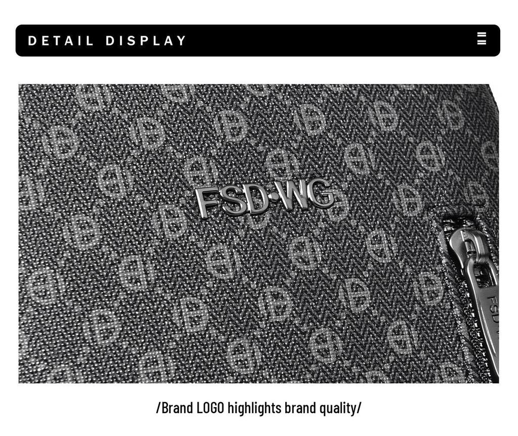 Men's 2024 High-End Waterproof Multifunctional Crossbody Bag - Casual Fashion Chest & Shoulder Bag