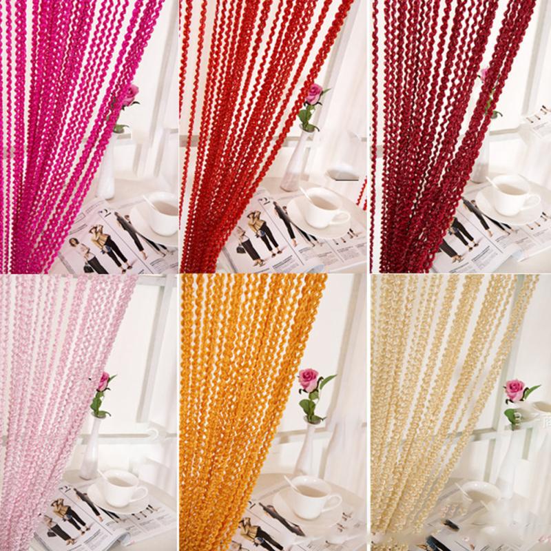 Spiral String Curtain Hanging Decorative Door Curtain Divider For Wedding Party Restaurant Home