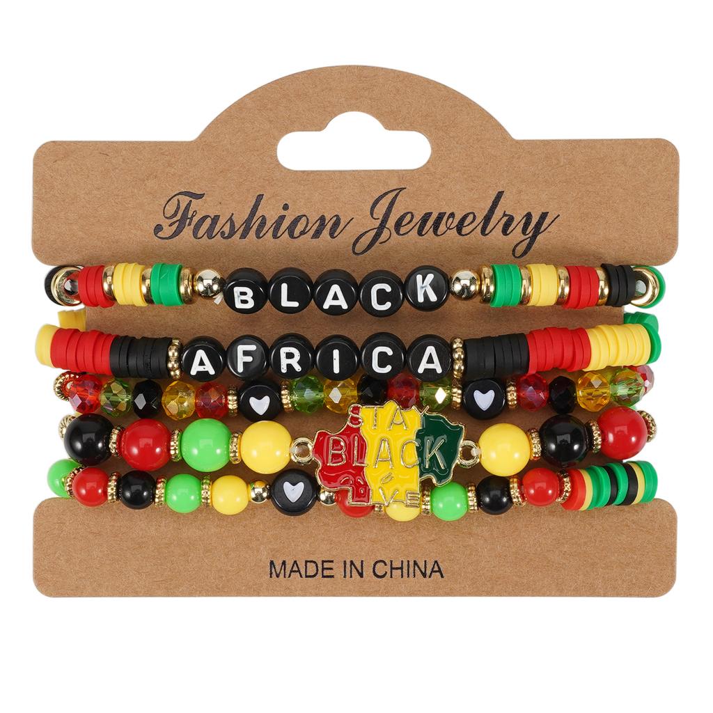 JYL TS Bracelet Bohemian Independence Day  Beads Enhances Pride