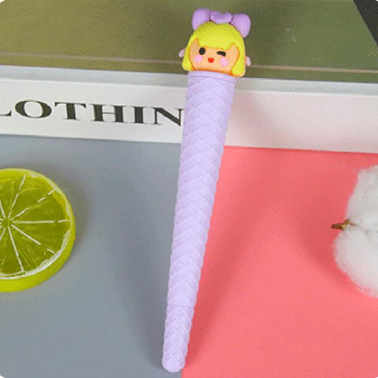 

1 шт. Милая гелевая ручка креативное мороженое прекрасная мультяшная гелевая ручка офис школьные канцелярские принадлежности Ink Color:Black