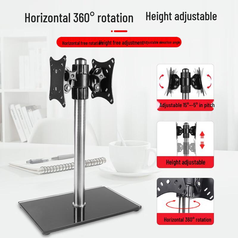Oushuomo Universal Dual Monitor Desk Mount