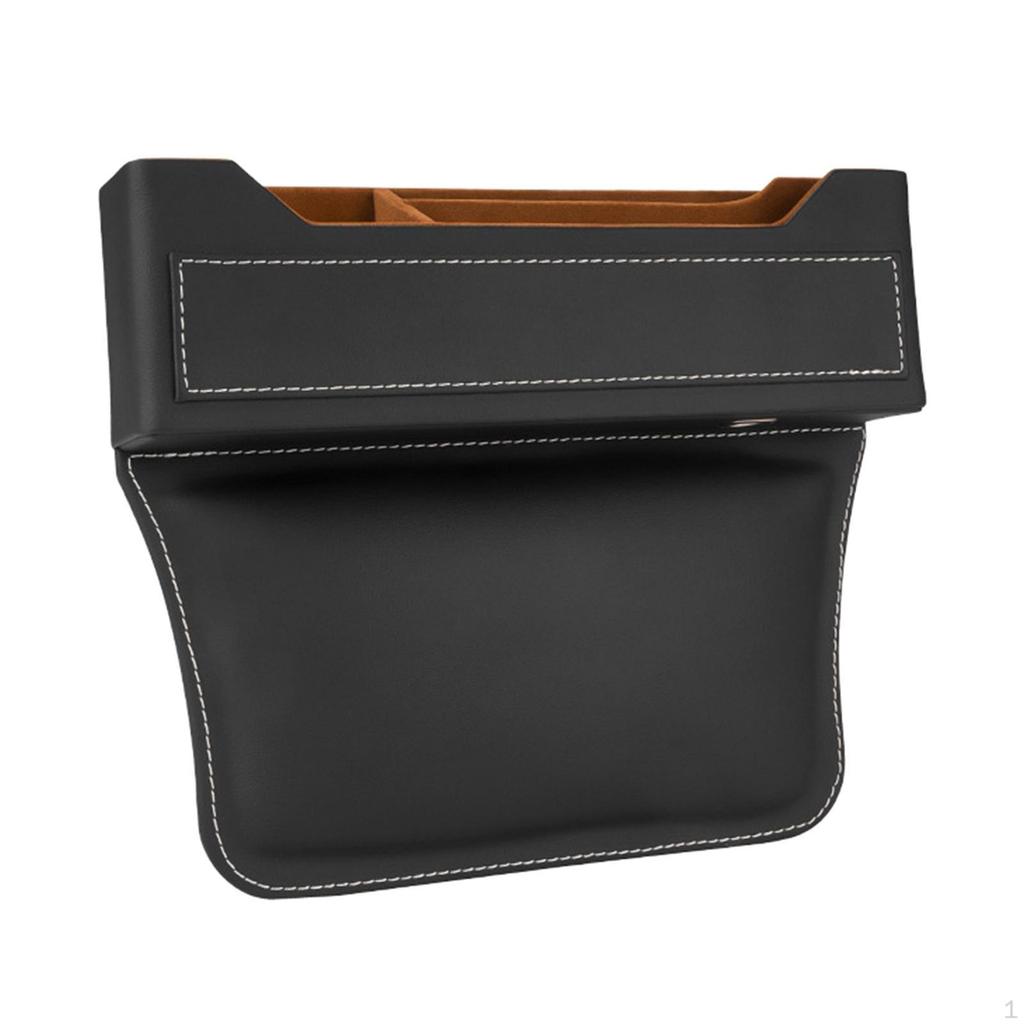 Car Seat Filler Organizer Reserved Charging Hole Auto Console Side Storage Box for Sundries