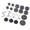 23 Stück Becken Ersatzzubehör Rutschfest 2,5cm 4cm 5cm Filzpads Trommelbecken Hülsen Muttern
