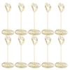 10Pcs Gold /Rose Gold Table Number Stands Stable Base Name Card Clips  Restaurant Decor