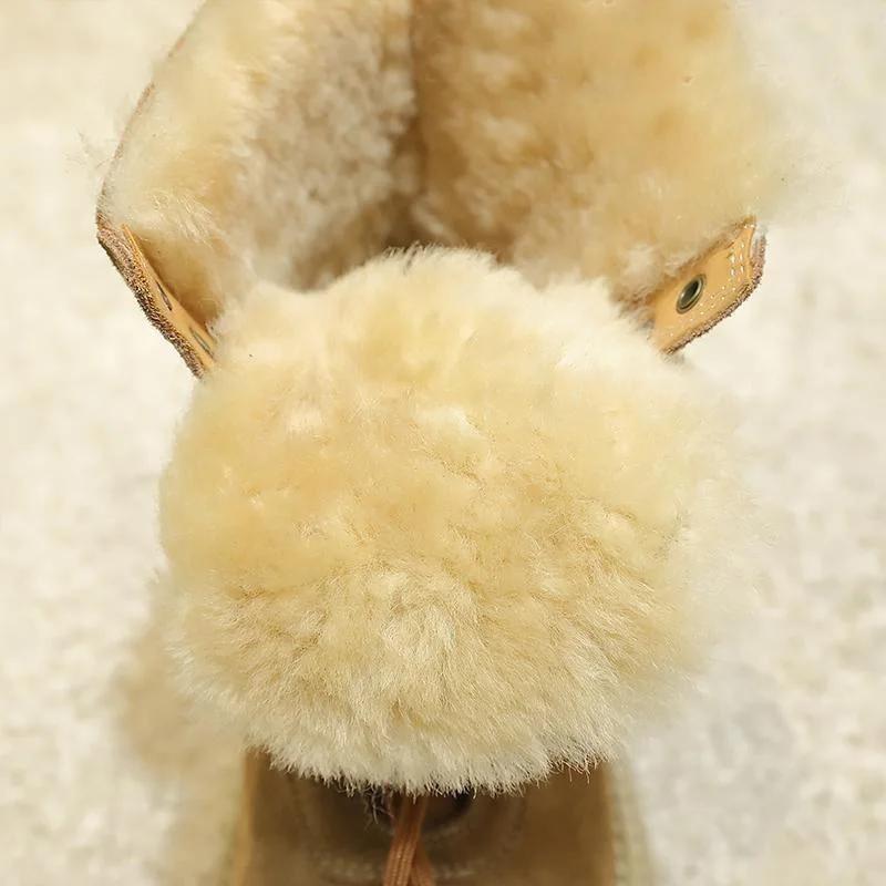 2024 Zimní boty Dámské Sněhule Silná podrážka 5cm Protiskluzové Dámské Kotníkové boty Módní značka Dámské Zimní Botas Teplé D159