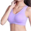 2 szt. Biustonosz Sportowy Duży Rozmiar Bezszwowy Regulowany Top Biustonosz Wygodna Bielizna Chłonąca Pot S--5XL