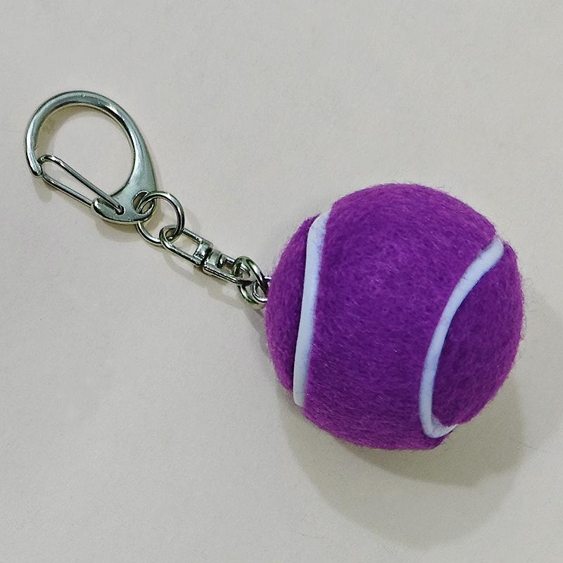 Mini Tennis Ball Keychains With Vibrant Assorted Colors And Metal Clasps For Backpack Decor Tennis Lovers Small Gifts