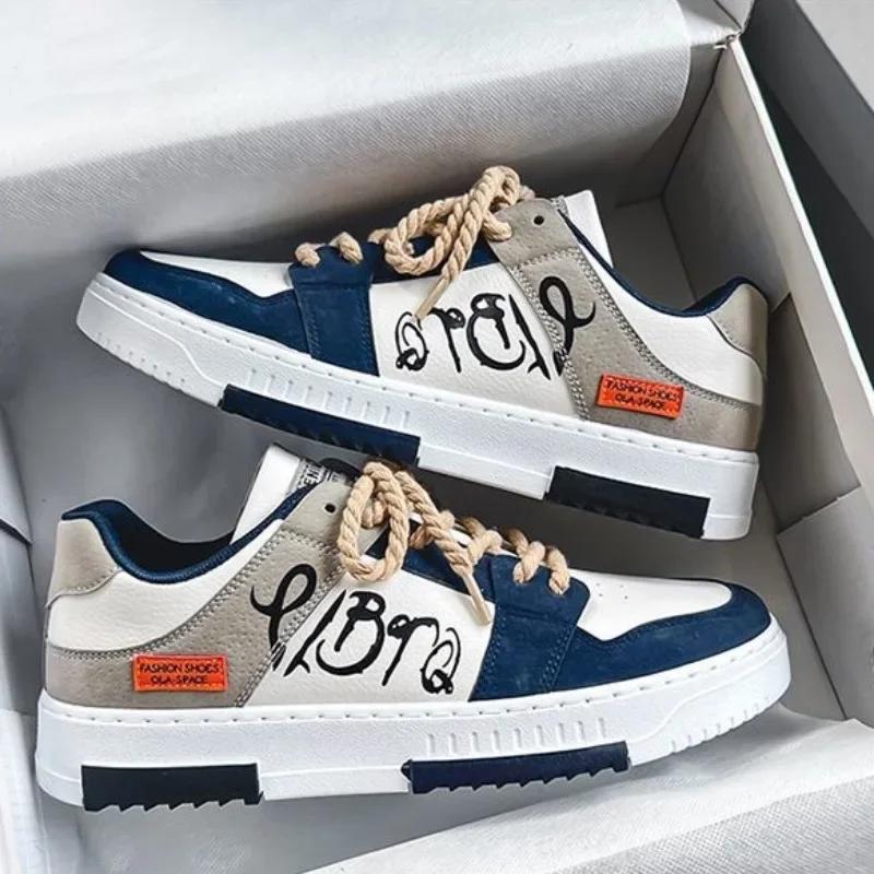 New Men's Casual Sneakers Designer Platform Sport Running Shoes for Men Tennis Training Shoes Vulcanized Shoes  Hombre