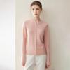 Women's 100% Cashmere Cardigan - Autumn/Winter Rolled Edge, Round Neck Buttoned Knit Sweater Coat