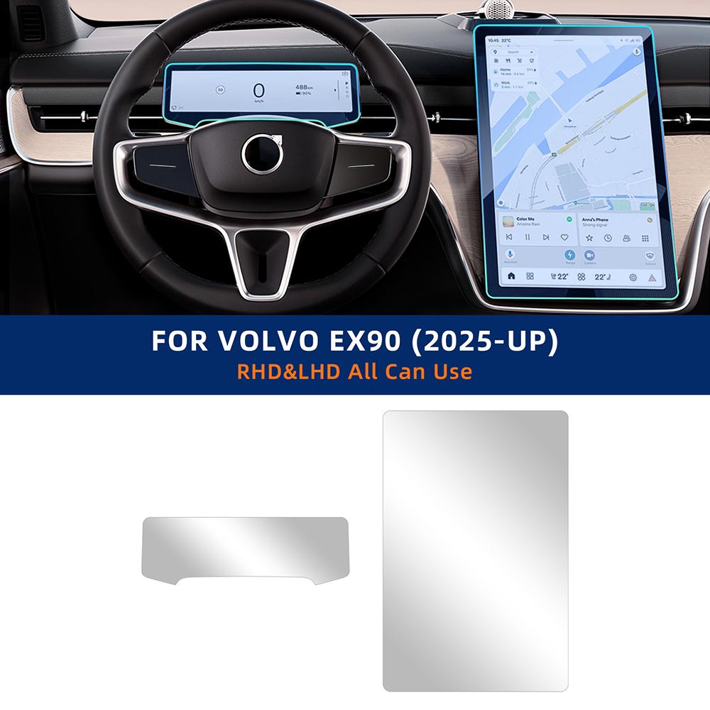 

For Volvo EX90 2025 Polestar 3 Car Central Control Navigation trument Display Screen Protective Film Interior Sticker TPU PPF for EX90
