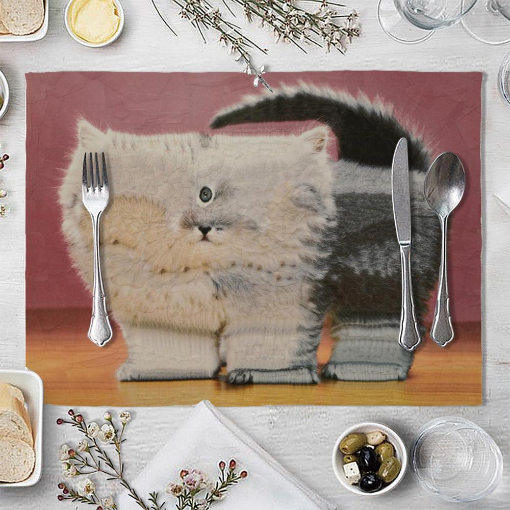 

6PC Chicken Wings Recipe Placemats for Dining Table Mayo Decoration Floral Fiesta Washable Mat Home Decor Holiday Supplies 6PC 30x45CM