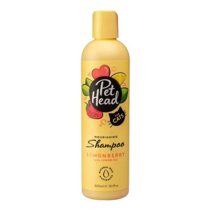 Shampooing pour Chat - Pet Head - Felin Good - Parfum Citron - Huile de Carthame - Aloe Vera