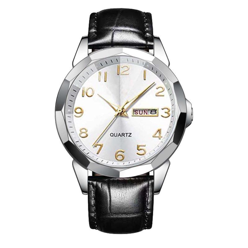 New Business Men's Watch Double Calendar High-end Quartz Men's Watch Fashion Multi-function Watch Non-mechanical Watch