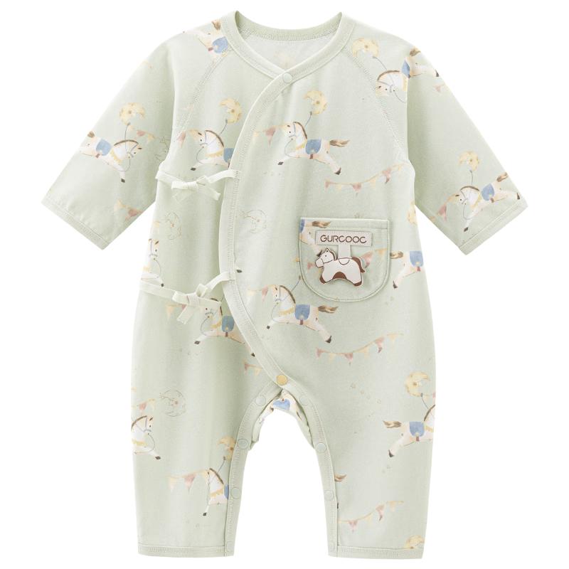 

Guaiqixiong Lightweight Cotton Newborn Summer Romper 66